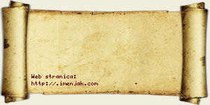 Dijana Egerić vizit kartica